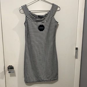 Small black and white striped “cotton on” dress